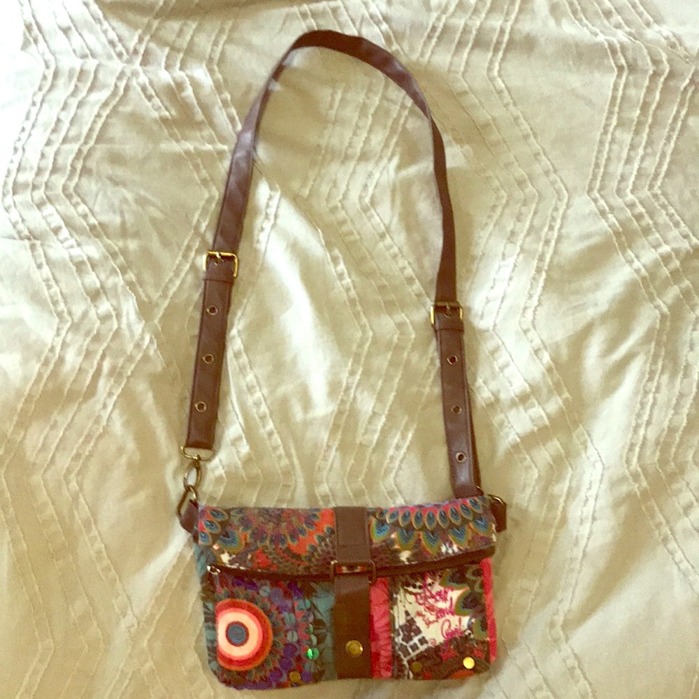 Vibrantly colored Desigual crossbody bag